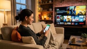 Persona pagando Netflix con Mercado Pago