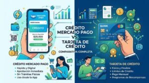 Comparativa entre crédito Mercado Pago Vs tarjeta de crédito